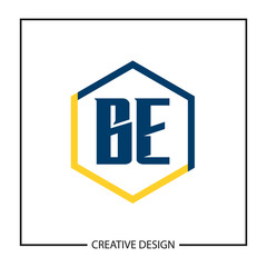 Initial Letter BE Logo Template Design