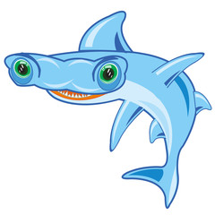 Fish hammer on white background is insulated