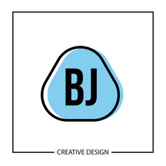 Initial Letter BJ Logo Template Design