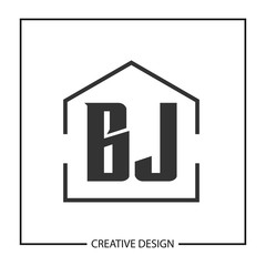 Initial Letter BJ Logo Template Design