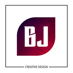 Initial Letter BJ Logo Template Design