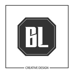 Initial Letter BL Logo Template Design