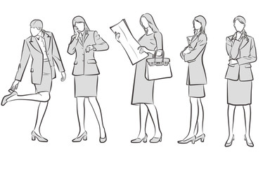 ビジネスウーマンのイラスト