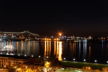 Foto op Plexiglas Mississippi River nighttime in Baton Rouge © Christopher