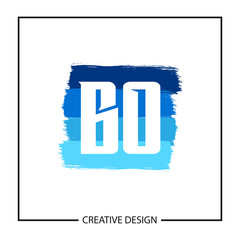 Initial Letter BO Logo Template Design