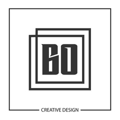 Initial Letter BO Logo Template Design