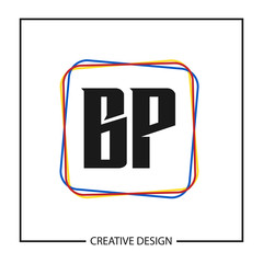 Initial Letter BP Logo Template Design