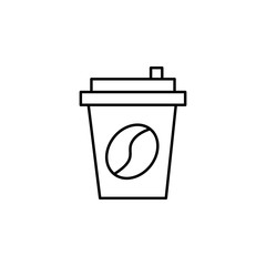 coffee cup icon. Element of food icon. Thin line icon for website design and development, app development. Premium icon