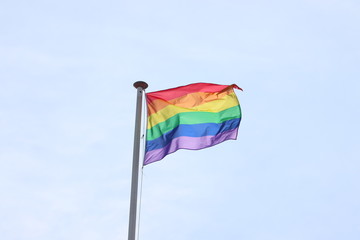 Gay pride rainbow flag