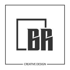 Initial Letter BR Logo Template Design