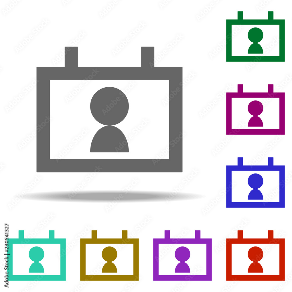 Poster speech icon. Elements of web in multi color style icons. Simple icon for websites, web design, mobile app, info graphics