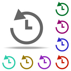 clock history icon. Elements of web in multi color style icons. Simple icon for websites, web design, mobile app, info graphics