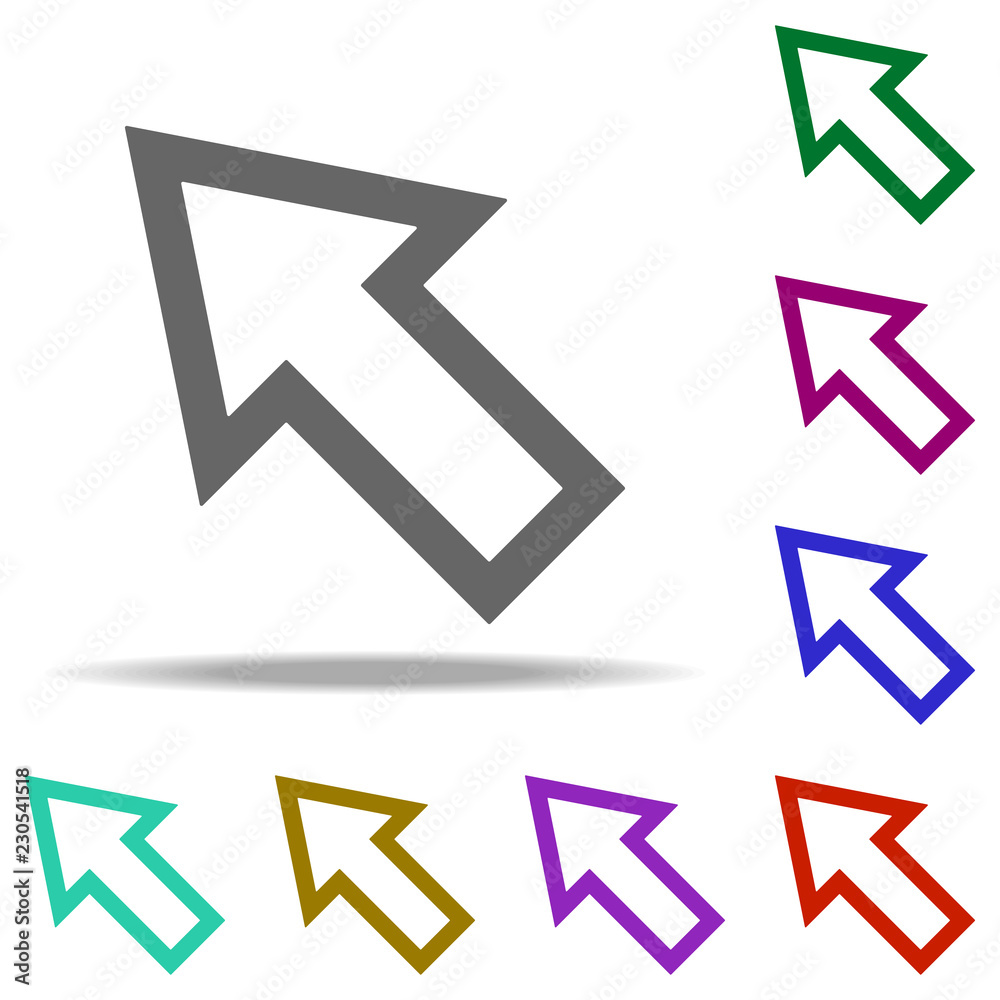 Poster cursor icon. Elements of web in multi color style icons. Simple icon for websites, web design, mobile app, info graphics