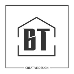 Initial Letter BT Logo Template Design