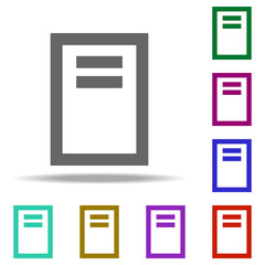 notebook icon. Elements of web in multi color style icons. Simple icon for websites, web design, mobile app, info graphics
