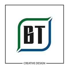 Initial Letter BT Logo Template Design