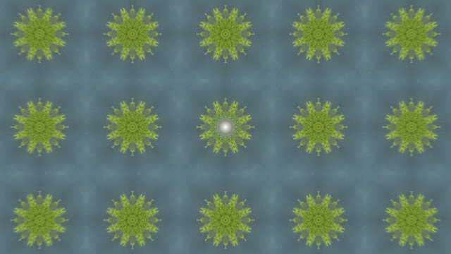 Mesmerizing nature kaleidoscope background