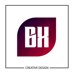 Initial Letter BX Logo Template Design