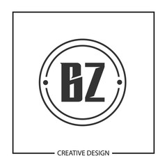 Initial Letter BZ Logo Template Design