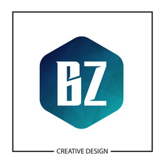 Initial Letter BZ Logo Template Design