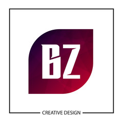 Initial Letter BZ Logo Template Design