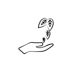 Green Tea, hand icon. Element of tea icon for mobile concept and web apps. Hand drawn Green Tea, hand icon can be used for web and mobile