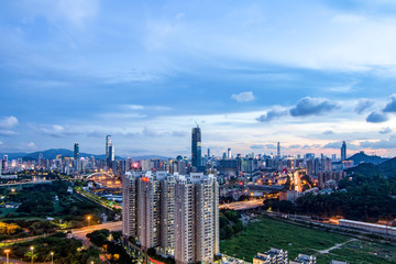 Fototapeta premium Shenzhen City Skyline