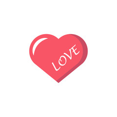 Heart, love sticker icon. Element of photo stickers icon for mobile concept and web apps. Sticker Heart, love icon can be used for web and mobile