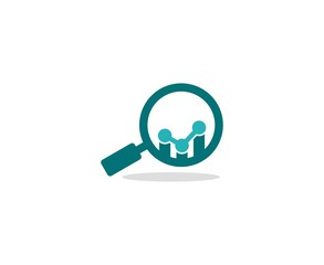 Magnifying glass logo