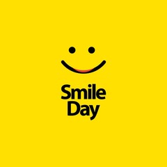 Smile Day Vector Template Design Illustration