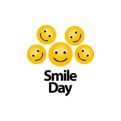 Smile Day Vector Template Design Illustration