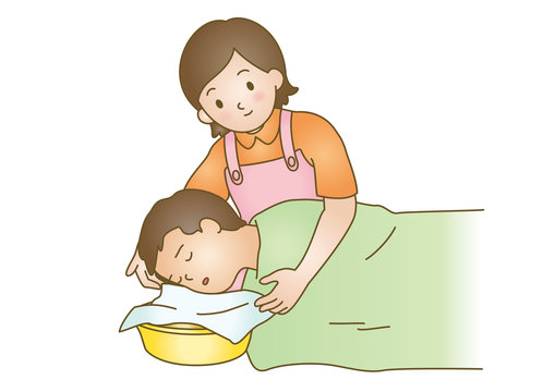 応急手当イラスト16 吐血 喀血 Stock Vector Adobe Stock
