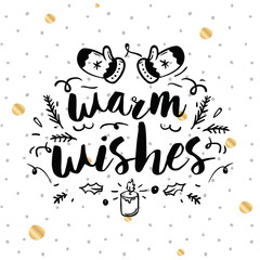 Merry Christmas typography.