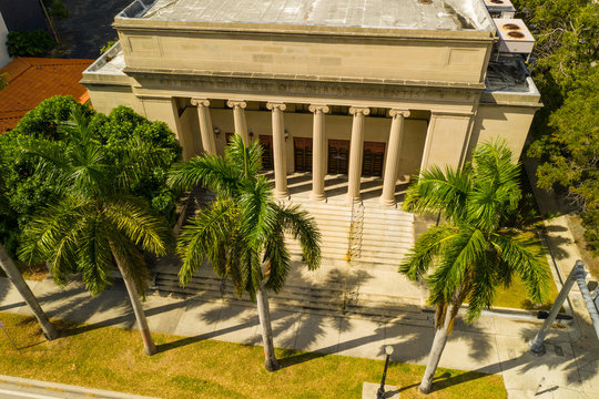 Aerial image of the Church of Christian Scientist Miami