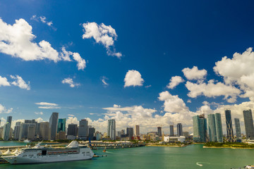 Epic shot of Downtown Miami taken with a drone
