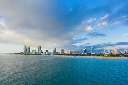 Blue morning hue in Miami Beach