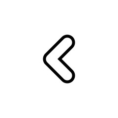 Obraz premium Arrow icon left