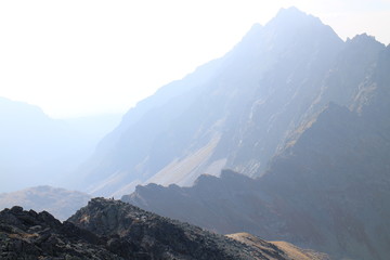 Mengusovska dolina valley from Kôprovský štít peak, High Tatras, Slovakia © dalajlama