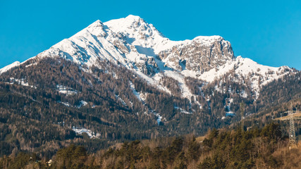 Beautiful alpine winter view near Sterzing - Austria