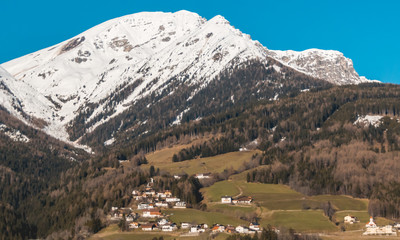 Beautiful alpine winter view near Sterzing - Austria