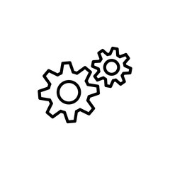 Setting icon vector, Tools, Cog, Gear Sign