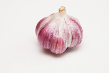 garlic isolated on white background