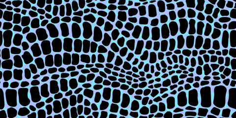 Vector naadloos patroon met exotische abstracte krokodil of alligatorhuid. Dierlijke achtergrond.