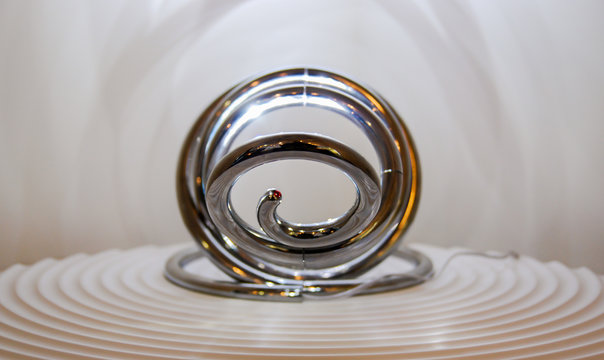 Spiral shining led lamp