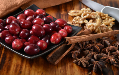 Holiday cooking ingredients