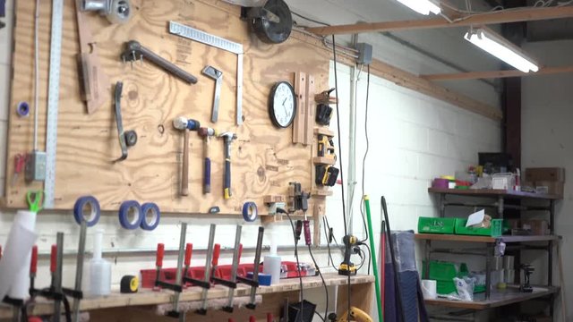 A tool board and work bench