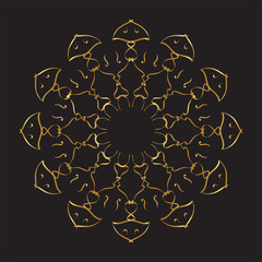 Islamic Art Gold Color for Ramadan