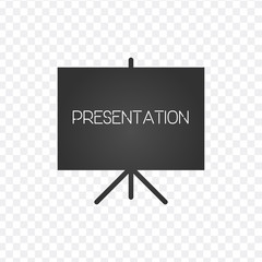 Projector screen icon. presentation sign. Vector illustration.