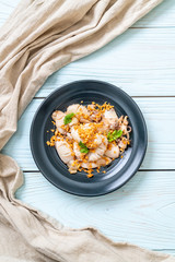 fried squid or octopus with garlic