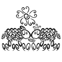 Sheep in the crown and a ram with a flower, funny animals, romance and friendship